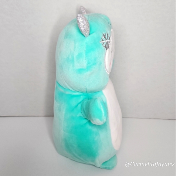 🎄 YOLLIE 🐾 Aqua Yeti Snowflake HugMee Christmas 2023 Original Squishmallow NWT - Picture 6 of 8